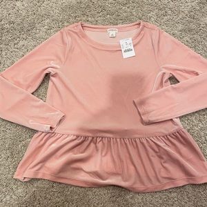 Crew Cuts - little girls velvet shirt